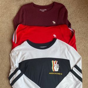 Abercrombie Kids Long Sleeve Gurls 3 pack